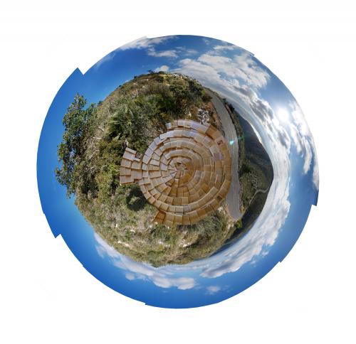Paisaje circular (2008) Edición 5 ejemplares de 80 x 80 cm